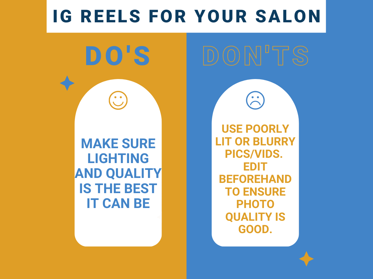 The Do's and Don'ts of Instagram Reels For Your Salon's Page