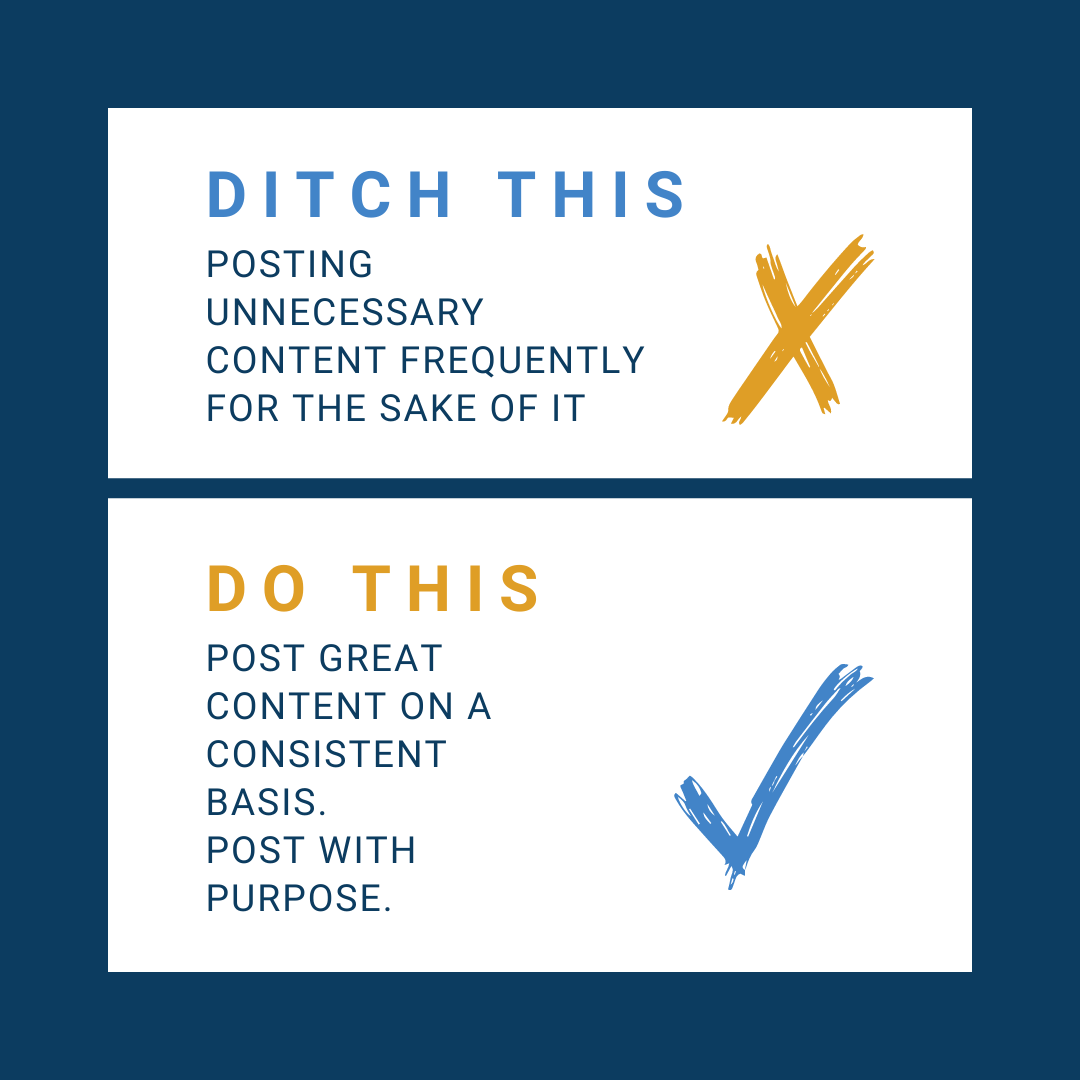 MISTAKE #2 - Posting too often and without purpose.