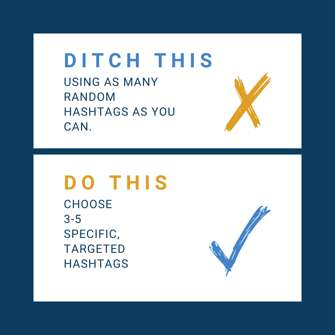 MISTAKE #4- Using too many irrelevant hash tags.