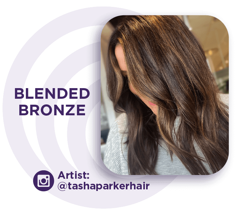 Blended Bronze Hair Color
