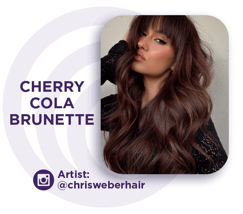 Cherry Cola Brunette Hair Color - Redken Shades EQ Formulas