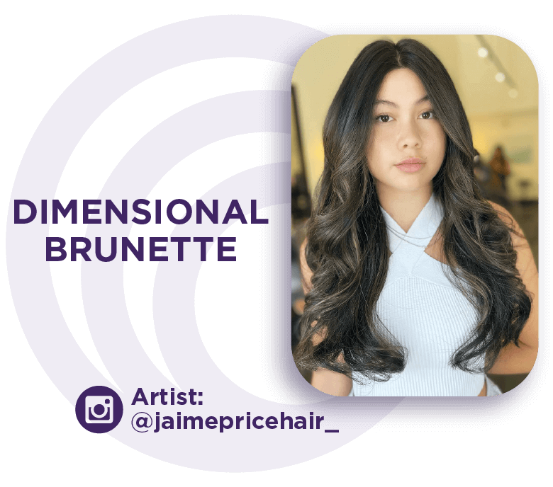 Dimensional Brunette Hair Color
