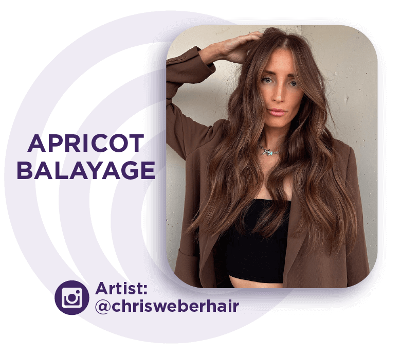 Apricot Balayage Hair Color