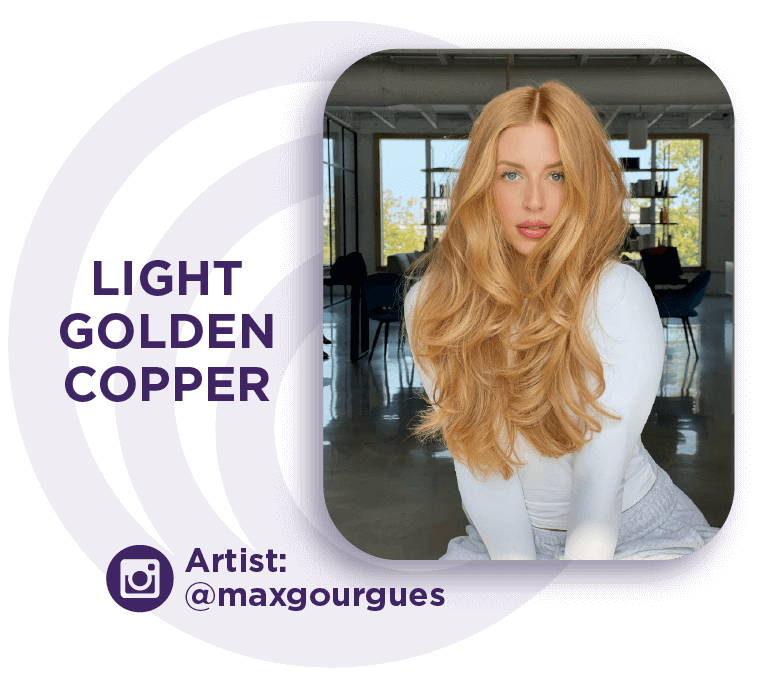 Light Golden Copper Hair Color