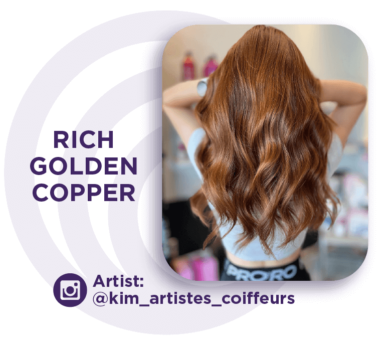 Rich Golden Copper Hair Color