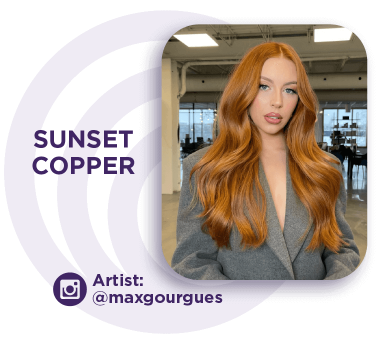 Sunset Copper Hair Color