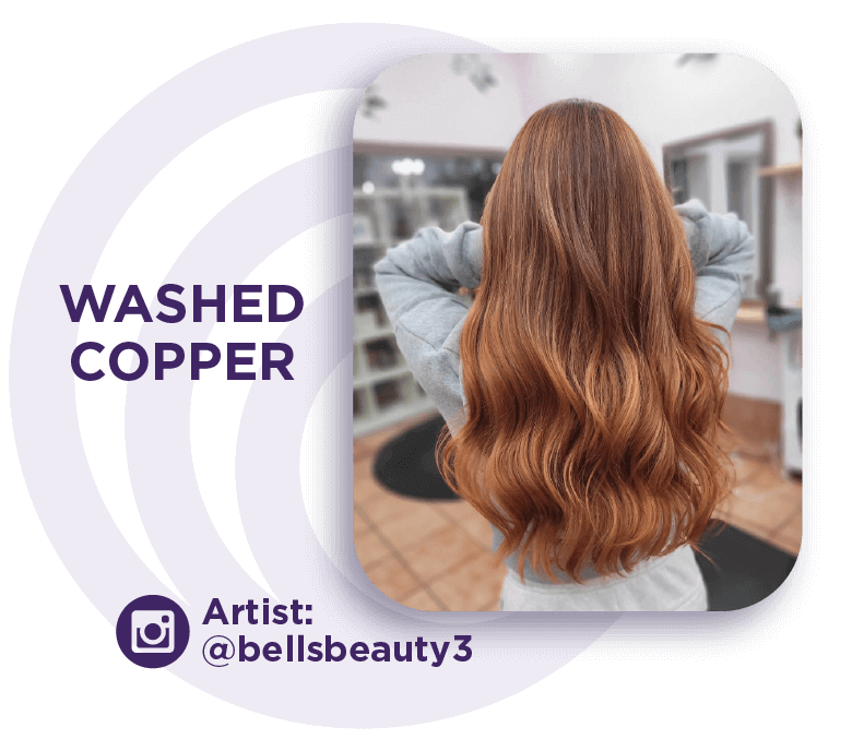Washed Copper Hair Color